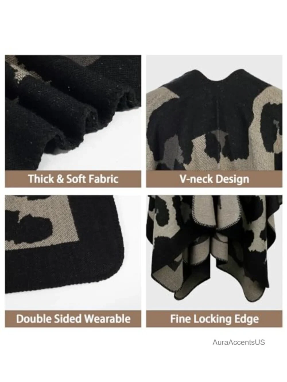 Womens Oversized Pashmina Shawl Wrap Artificial Wool Blanket Scarf Winter Warm